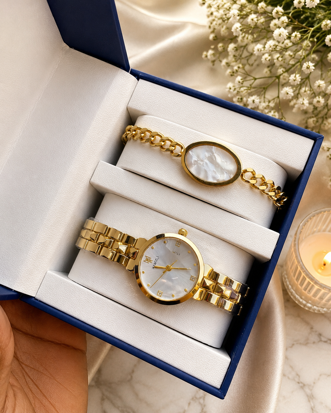 Lady’s 2in 1 Watch with Bracelet Set