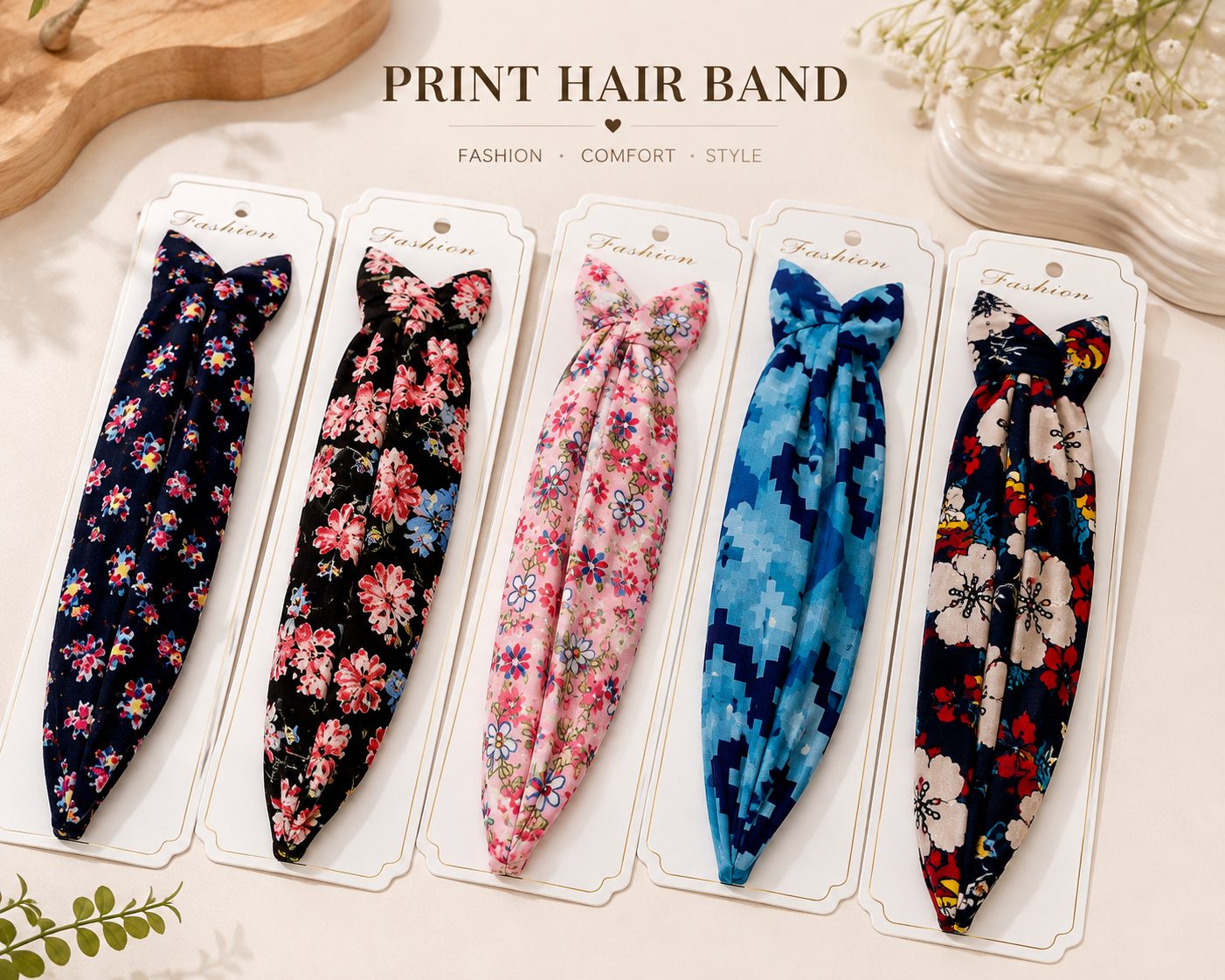 Print Hair Band ( 6 pieces )