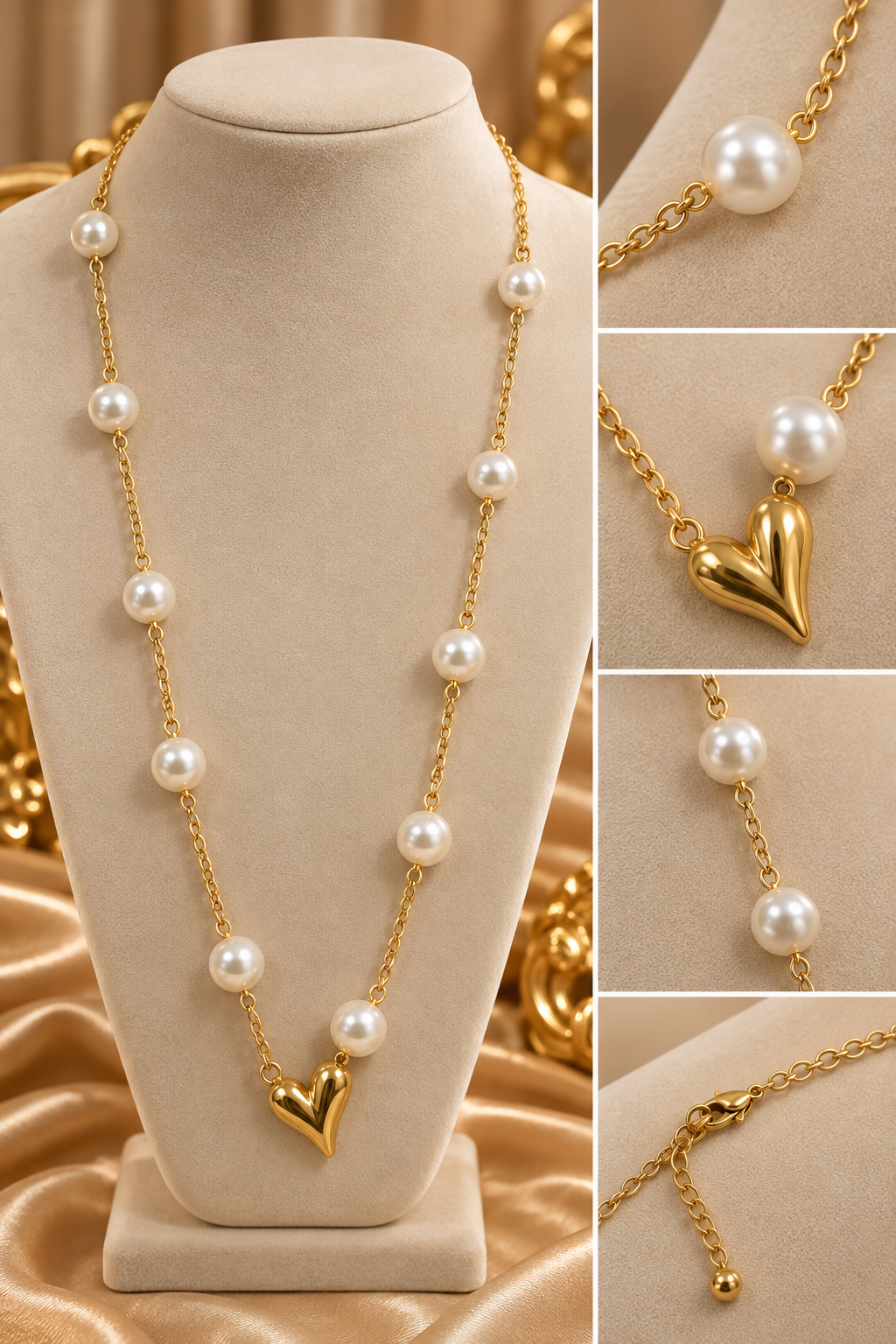 Designer Drop Pearl Necklace