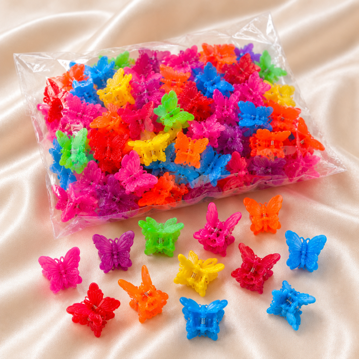 Butterfly Hairclips (90 pieces)