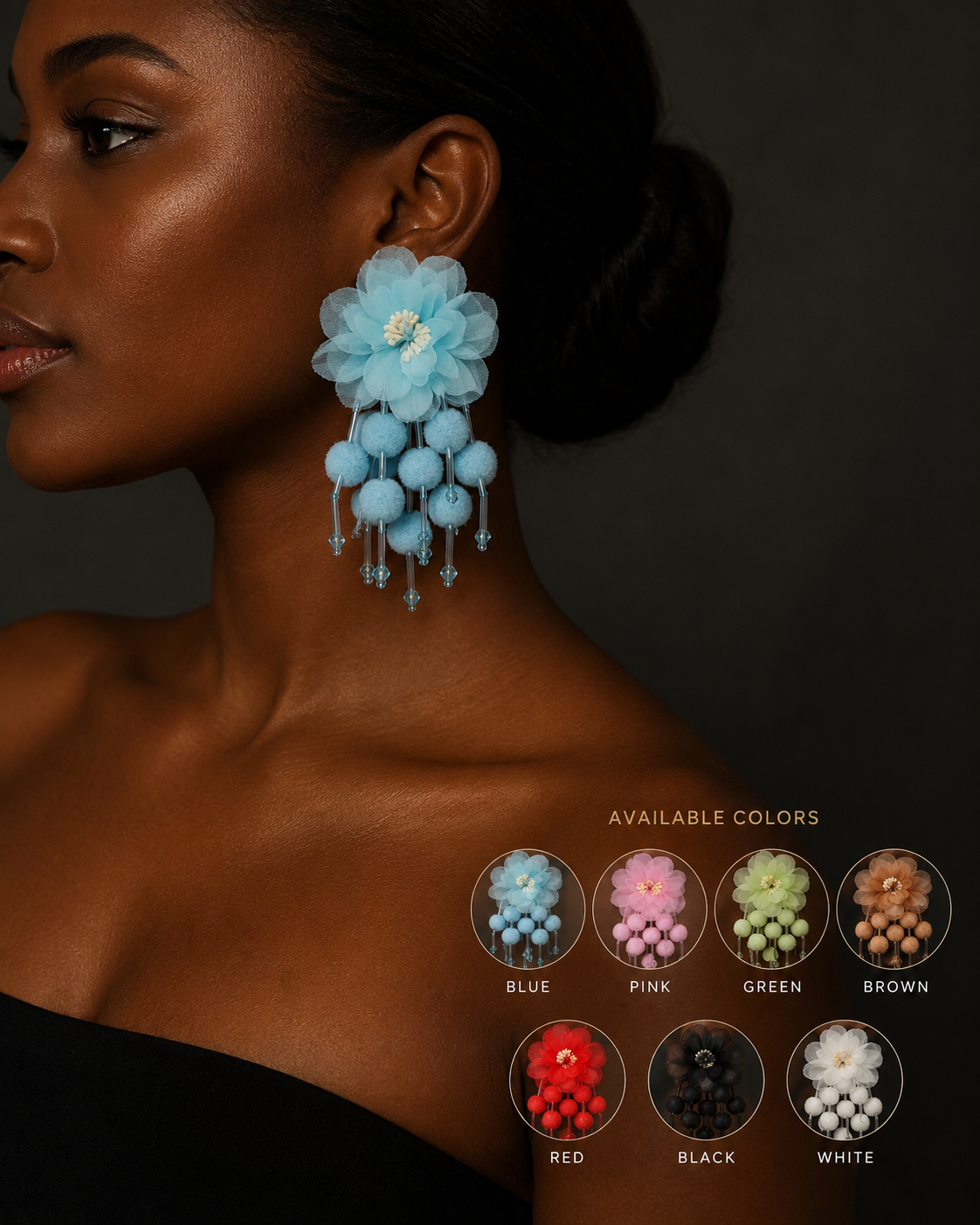 Floral Statement Earrings | Blossom