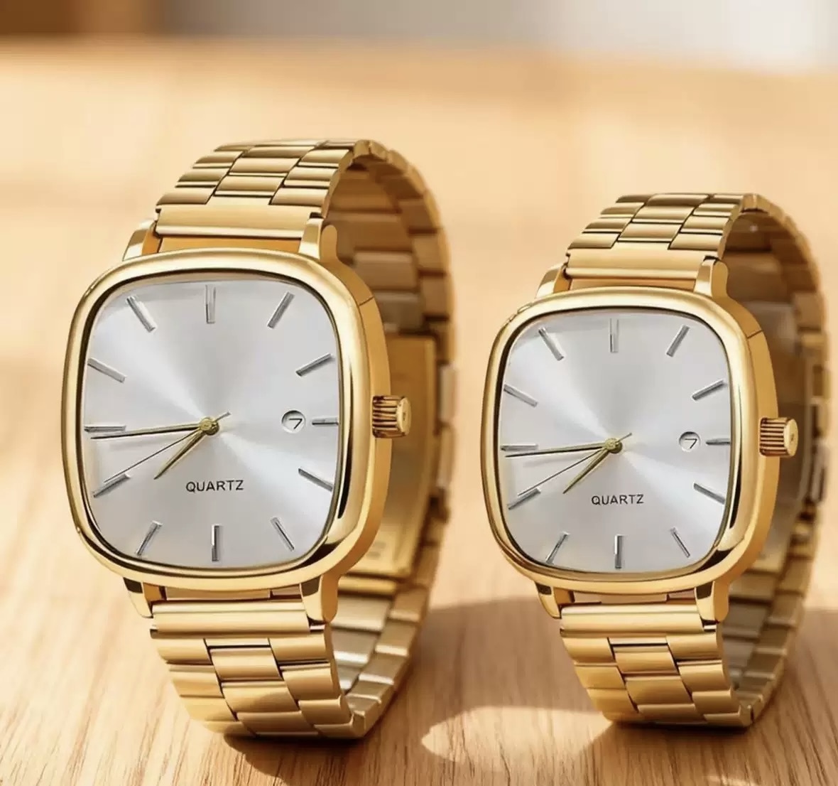 Women’s Gold with white dial