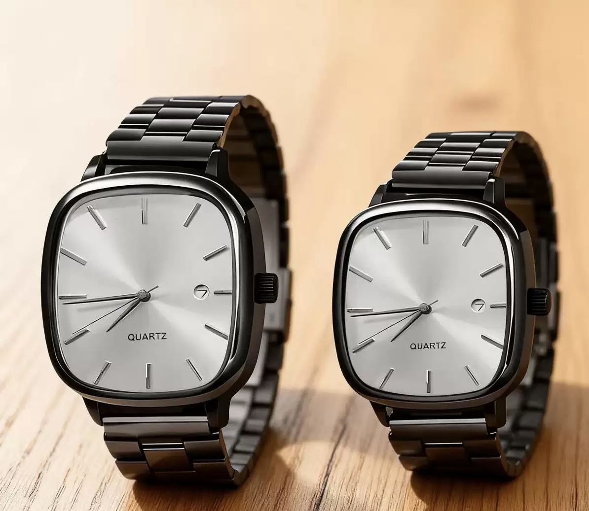 Women’s black with white dial