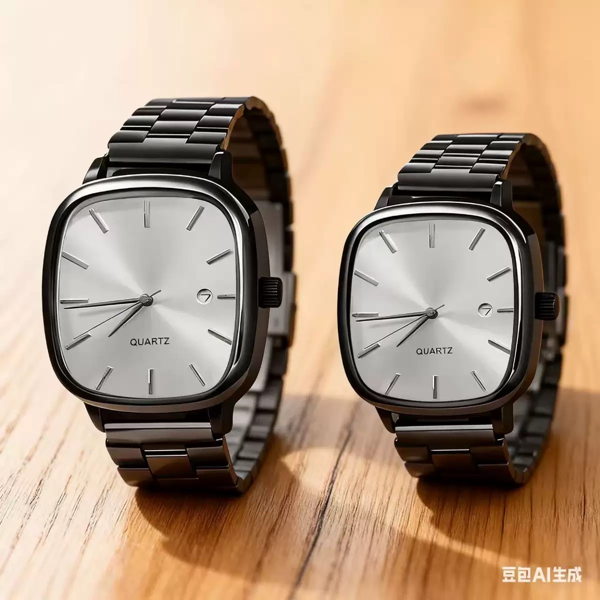 Men’s Black with white dial